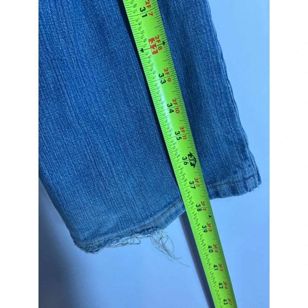 Levis 514 Straight Leg Jeans Light Wash Distressed Thrashed Skater Grunge 34x26